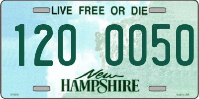 NH license plate 1200050