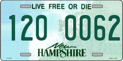 NH license plate 1200062