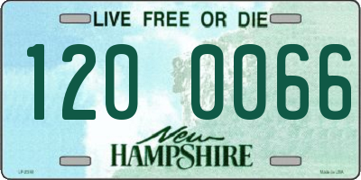 NH license plate 1200066