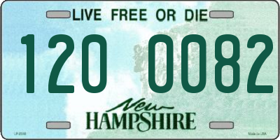 NH license plate 1200082