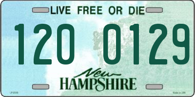 NH license plate 1200129