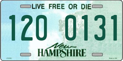 NH license plate 1200131