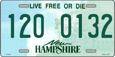 NH license plate 1200132