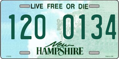 NH license plate 1200134