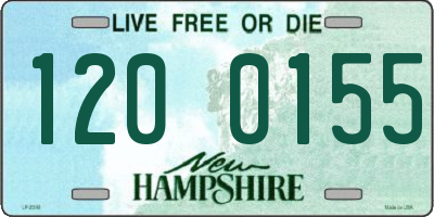 NH license plate 1200155