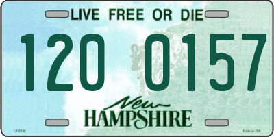NH license plate 1200157