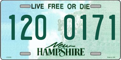 NH license plate 1200171