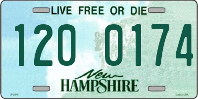 NH license plate 1200174