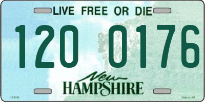 NH license plate 1200176