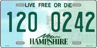 NH license plate 1200242