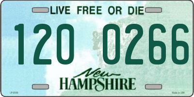 NH license plate 1200266