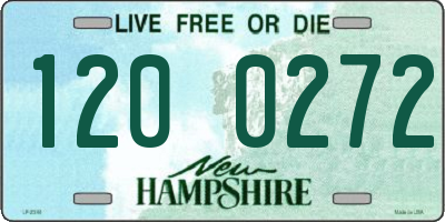 NH license plate 1200272