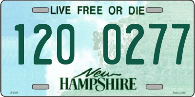 NH license plate 1200277