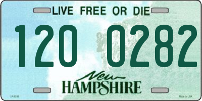 NH license plate 1200282
