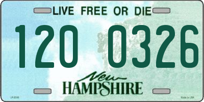 NH license plate 1200326