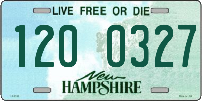 NH license plate 1200327