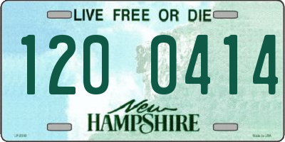 NH license plate 1200414