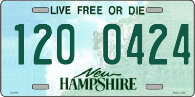 NH license plate 1200424