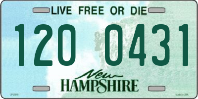 NH license plate 1200431