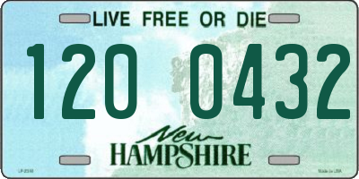 NH license plate 1200432