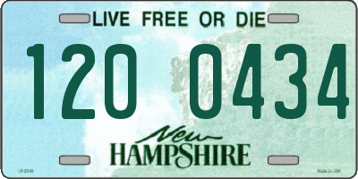 NH license plate 1200434