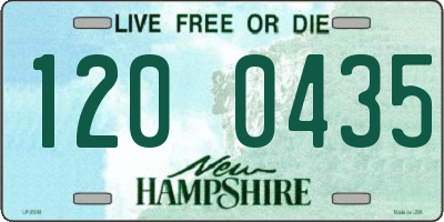 NH license plate 1200435