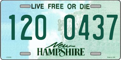 NH license plate 1200437