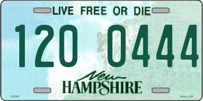 NH license plate 1200444