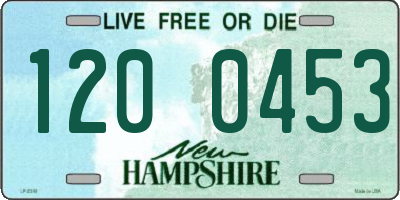 NH license plate 1200453
