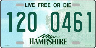 NH license plate 1200461