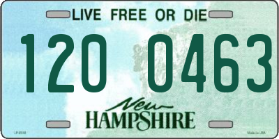 NH license plate 1200463