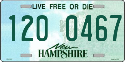 NH license plate 1200467