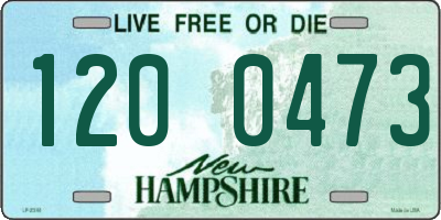 NH license plate 1200473