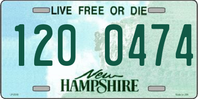 NH license plate 1200474