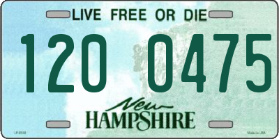 NH license plate 1200475
