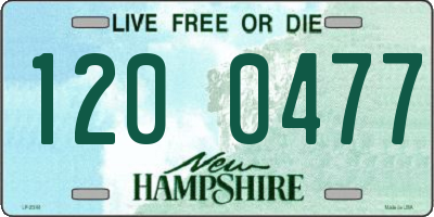 NH license plate 1200477