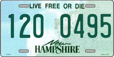 NH license plate 1200495