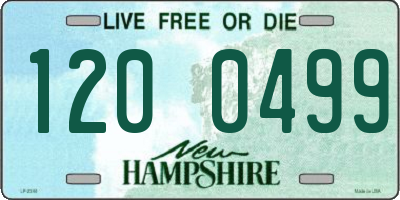 NH license plate 1200499