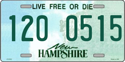 NH license plate 1200515