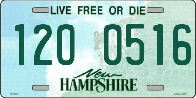 NH license plate 1200516