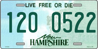 NH license plate 1200522