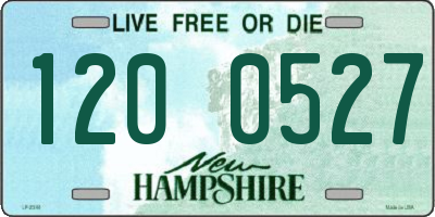 NH license plate 1200527