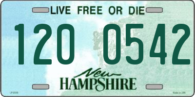 NH license plate 1200542
