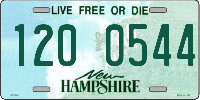 NH license plate 1200544
