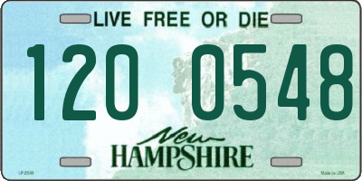 NH license plate 1200548
