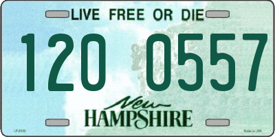 NH license plate 1200557