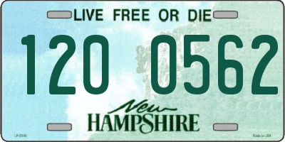 NH license plate 1200562