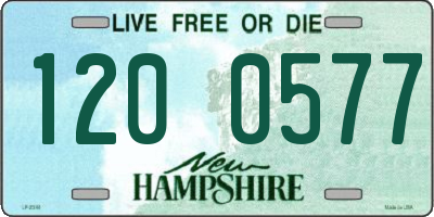 NH license plate 1200577
