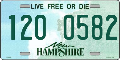 NH license plate 1200582