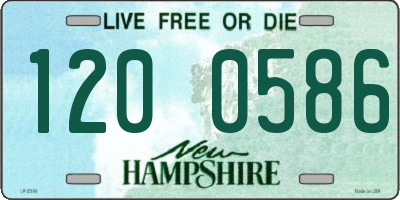 NH license plate 1200586